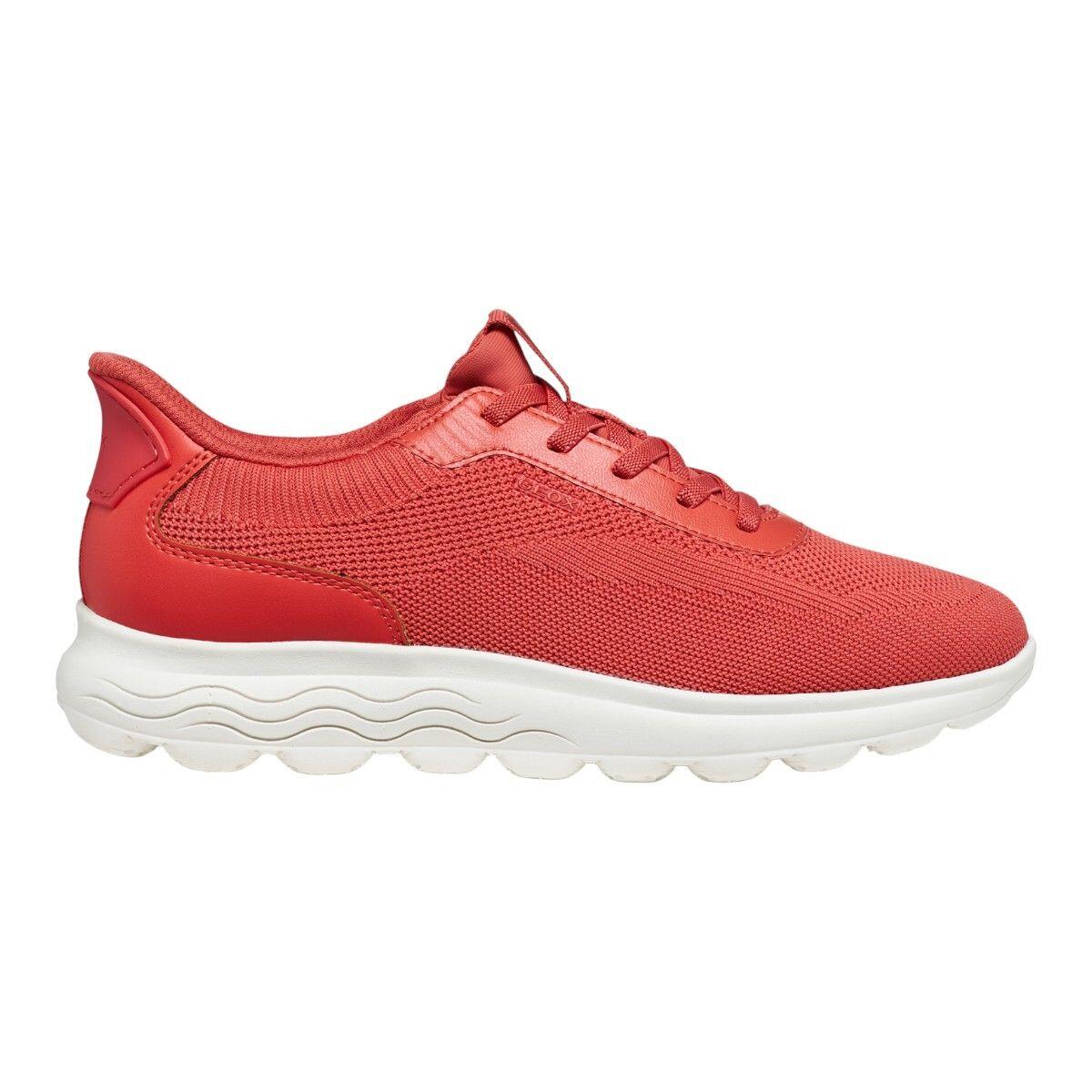 Geox - Baskets Femme Baskets Geox D Spherica Plus Rouge Geox - Chaussures De Sport - Rouge - Decathlon