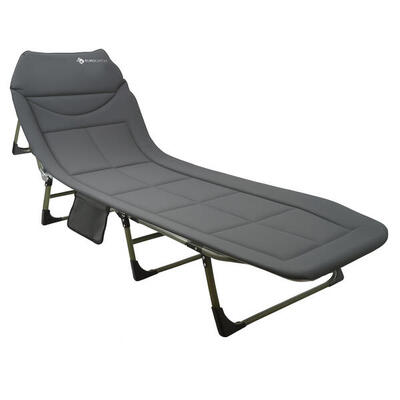 Letto da pesca carpfishing 8 gambe regolabile 195x65cm verde