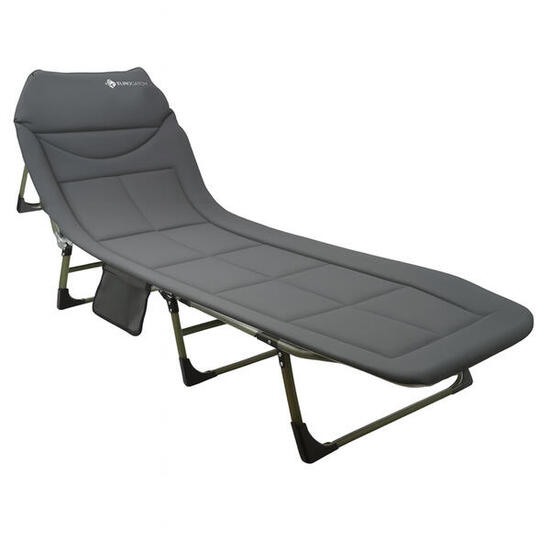 Bedchair carpe réglable 8 pieds 195x65cm vert