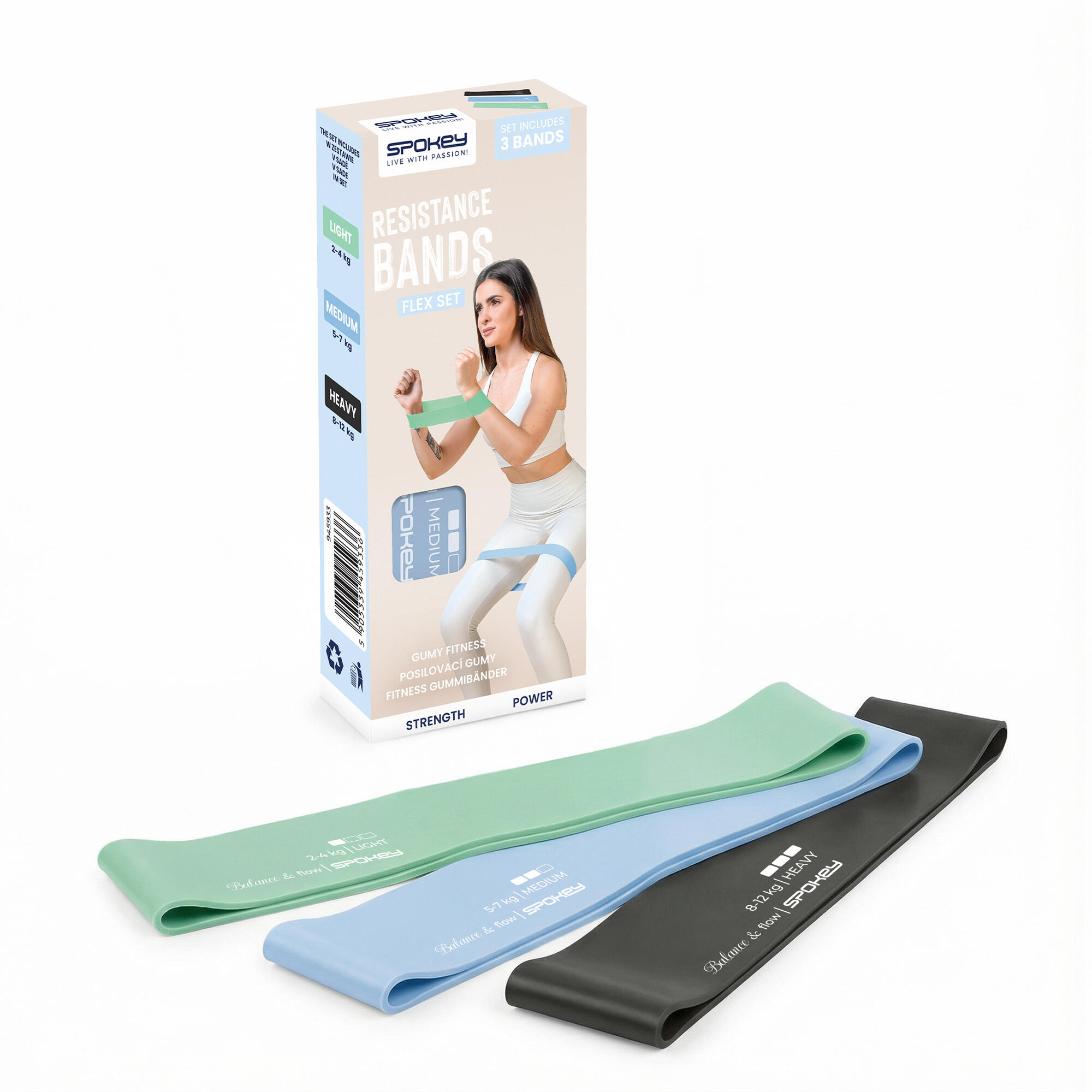 Zestaw gum oporowych do ćwiczeń Spokey Flex Set 6/6
