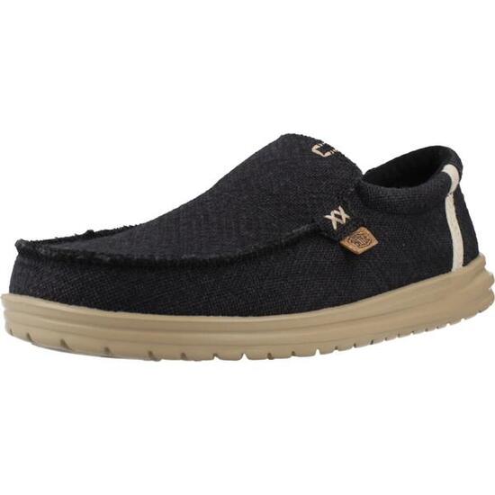 Scarpe da uomo Hey Dude Mikka in iuta nere.