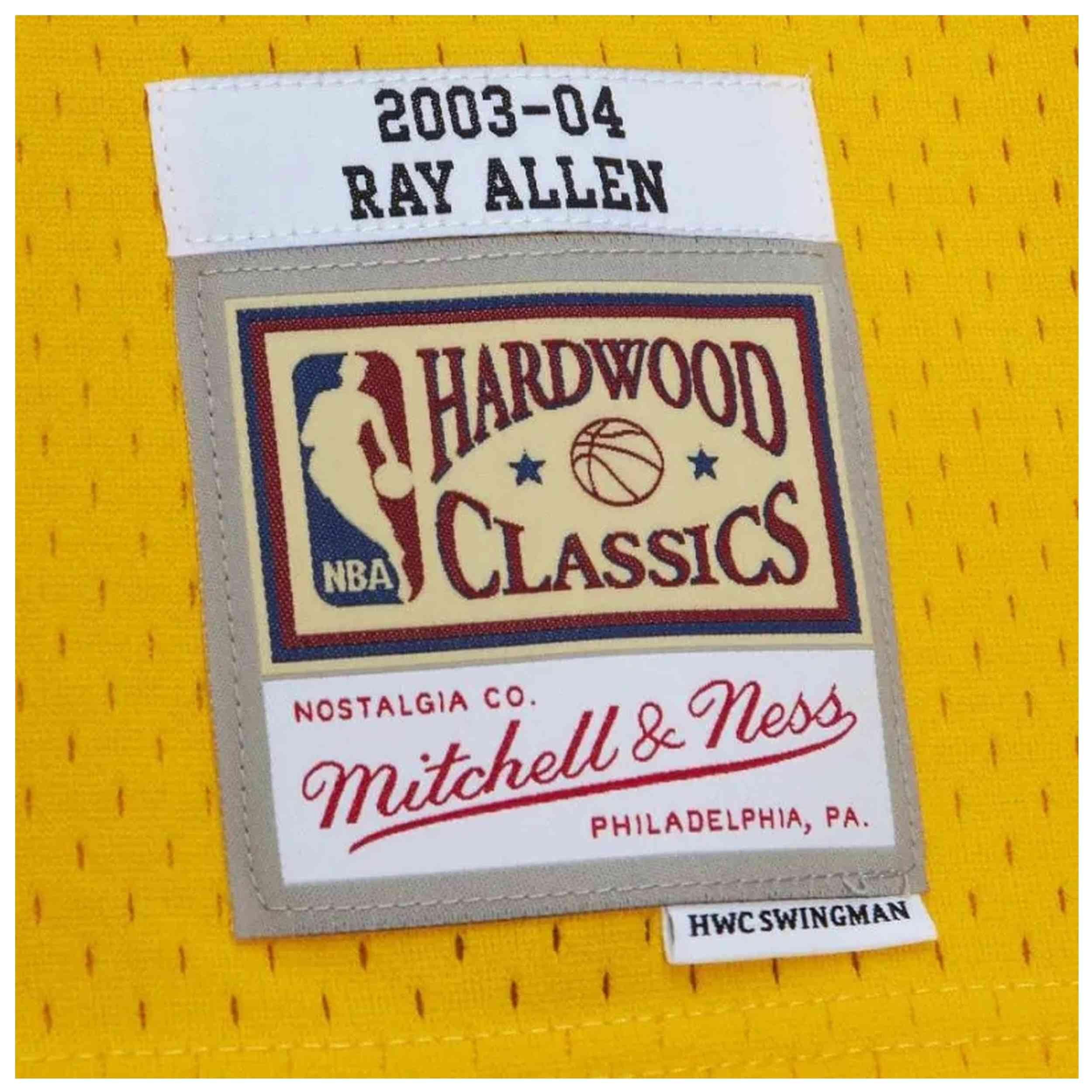Basketbalshirt Mitchell & ness model SMJY6153-SSU03RALYELL voor mannen 3/4