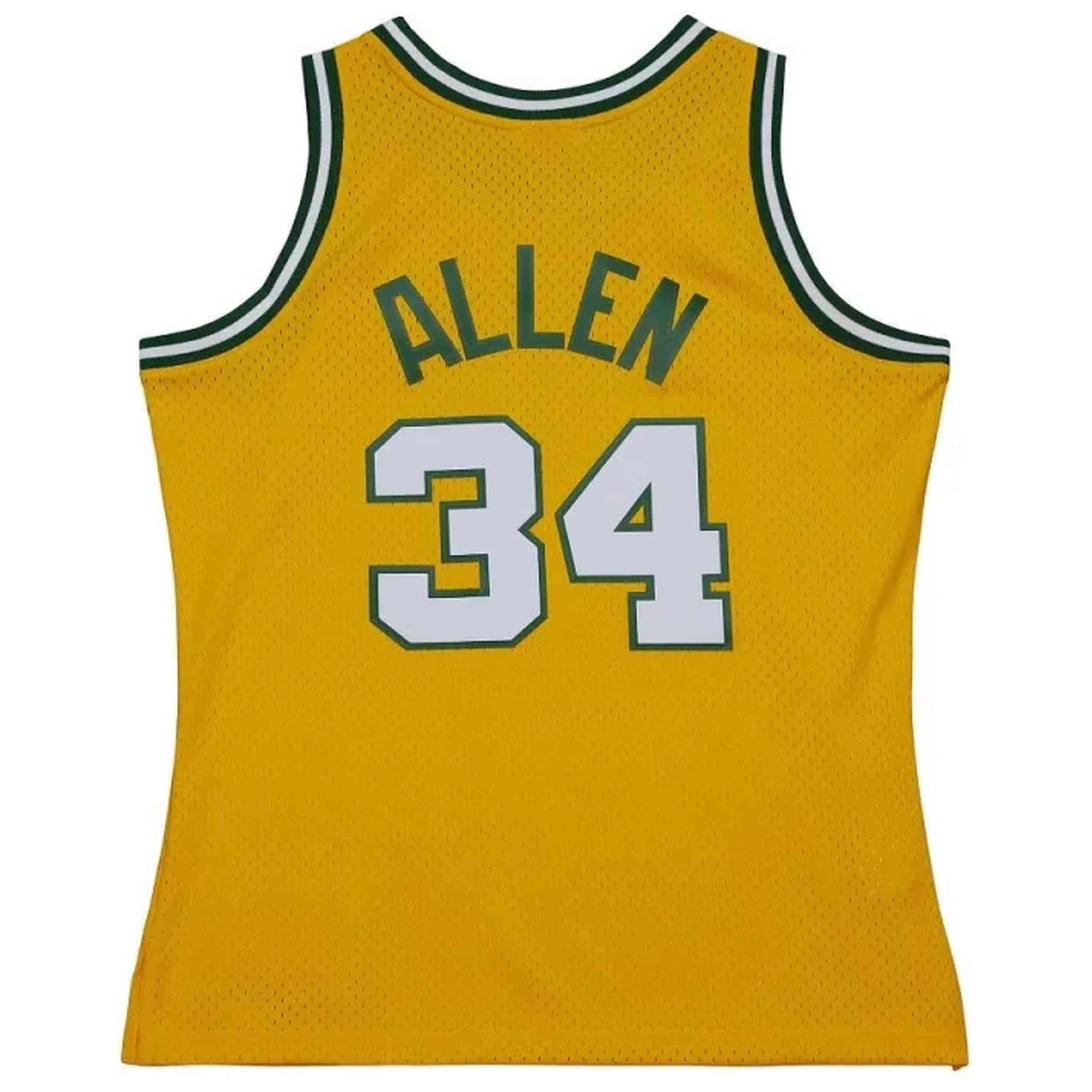 Basketbalshirt Mitchell & ness model SMJY6153-SSU03RALYELL voor mannen 2/4