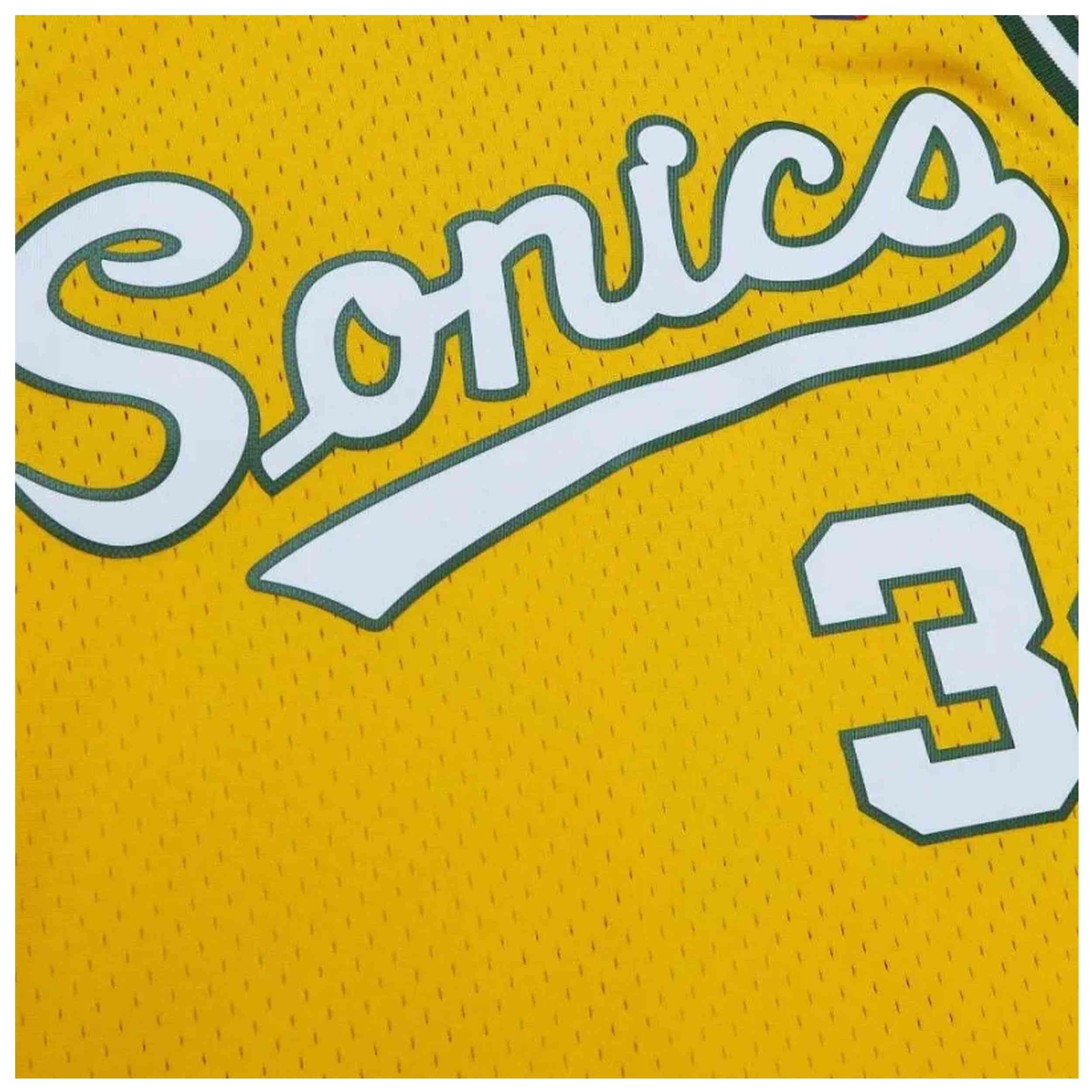 Basketbalshirt Mitchell & ness model SMJY6153-SSU03RALYELL voor mannen 4/4
