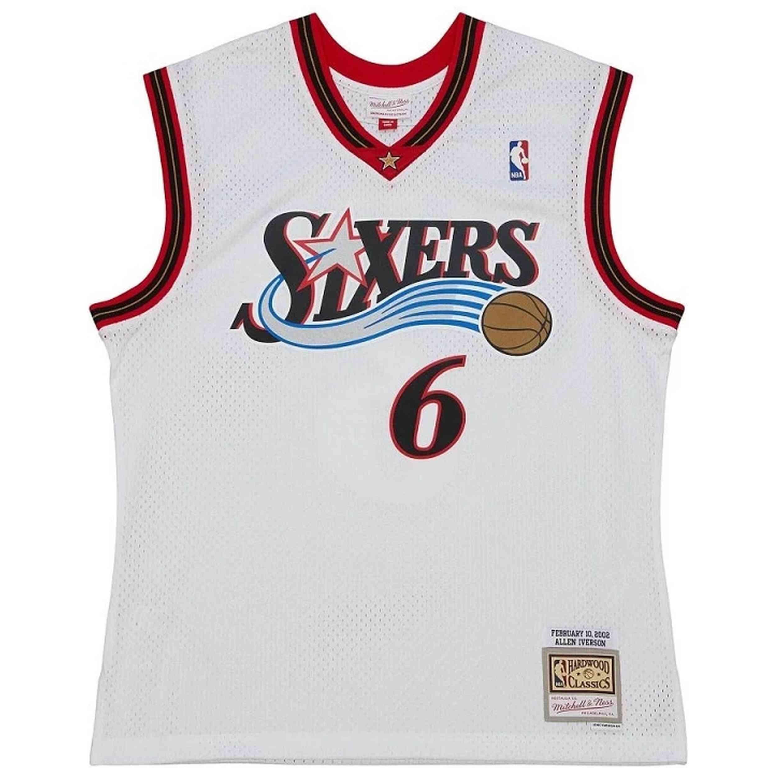 Maillot de basket Mitchell & ness modèle SMJY5301-P7602AIVWHIT pour homme 1/3