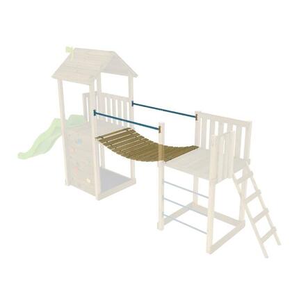 Hängebrücke für Spielplatz SKYWOOD braun FSC®