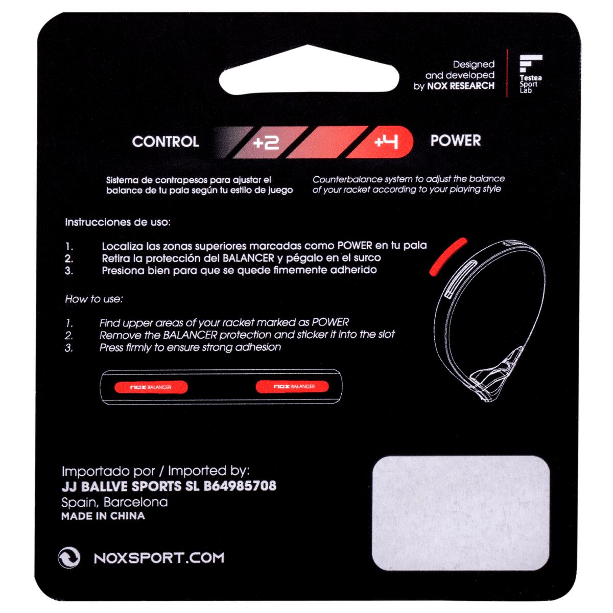 Blister di bilanciamento del peso 2-4g 3/5