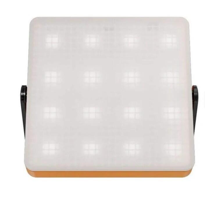 Luce LED solare portatile con power bank, USB-C, gancio e magnete 5/6