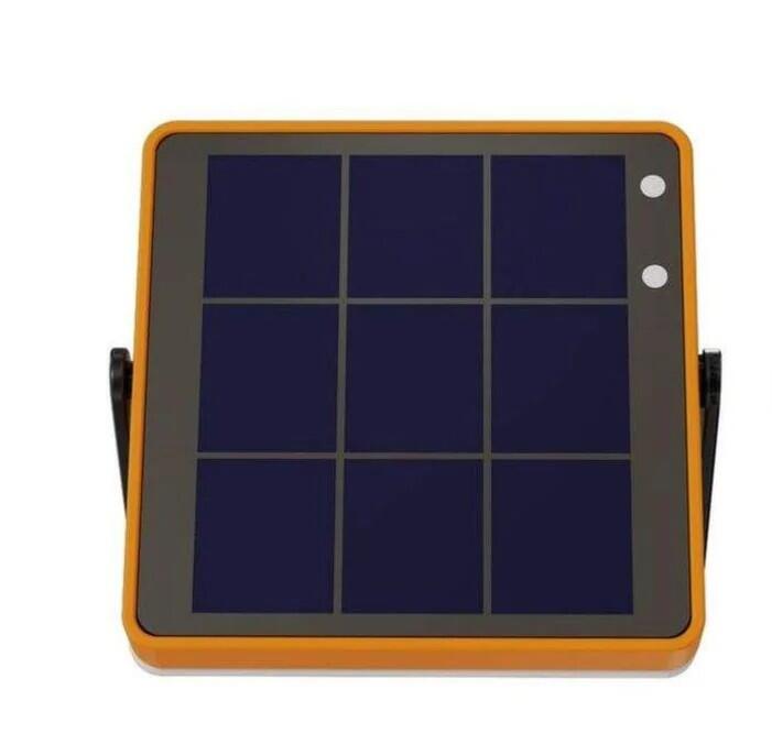 Luce LED solare portatile con power bank, USB-C, gancio e magnete 4/6