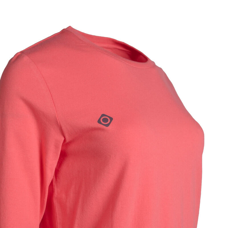 T-shirt à manches longues pour femmes BRIANES, col rond et style décontracté 3/4