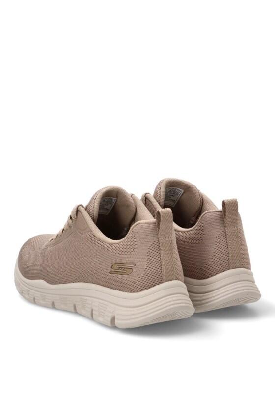 Deportivas Casual Mujer Suela Plana - Modelo 117700 Taupe 4/6
