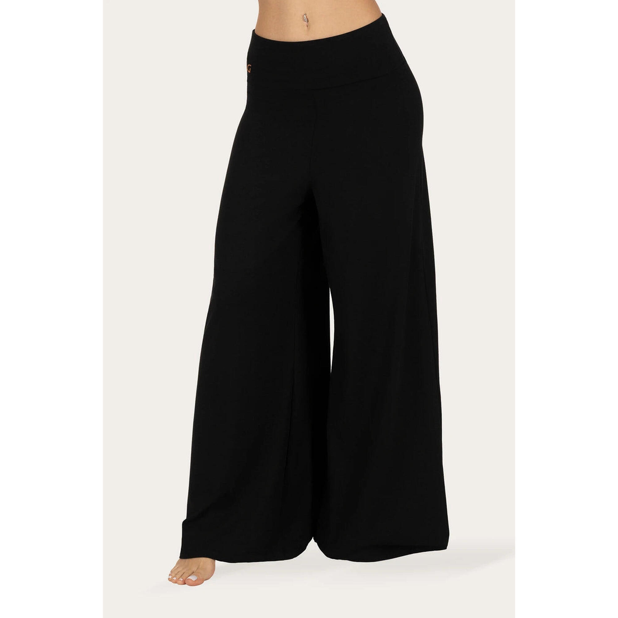 Urban Goddess - Pantalon De Yoga Et Athleisure Nyx À Coupe Large – Noir Onyx - Pantalons - Noir - Decathlon