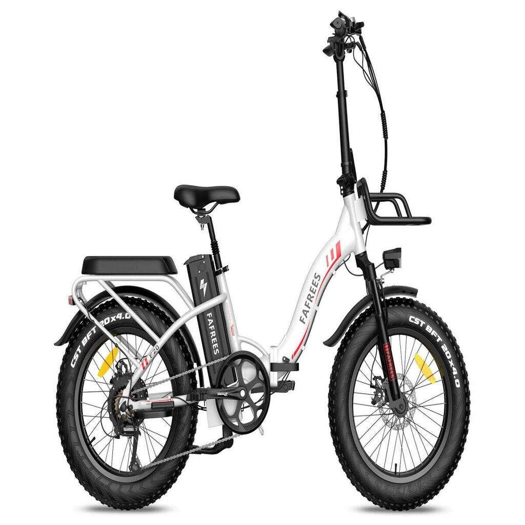 FAFREES F20 Max Electric Bike 500W Power 1080WH  White