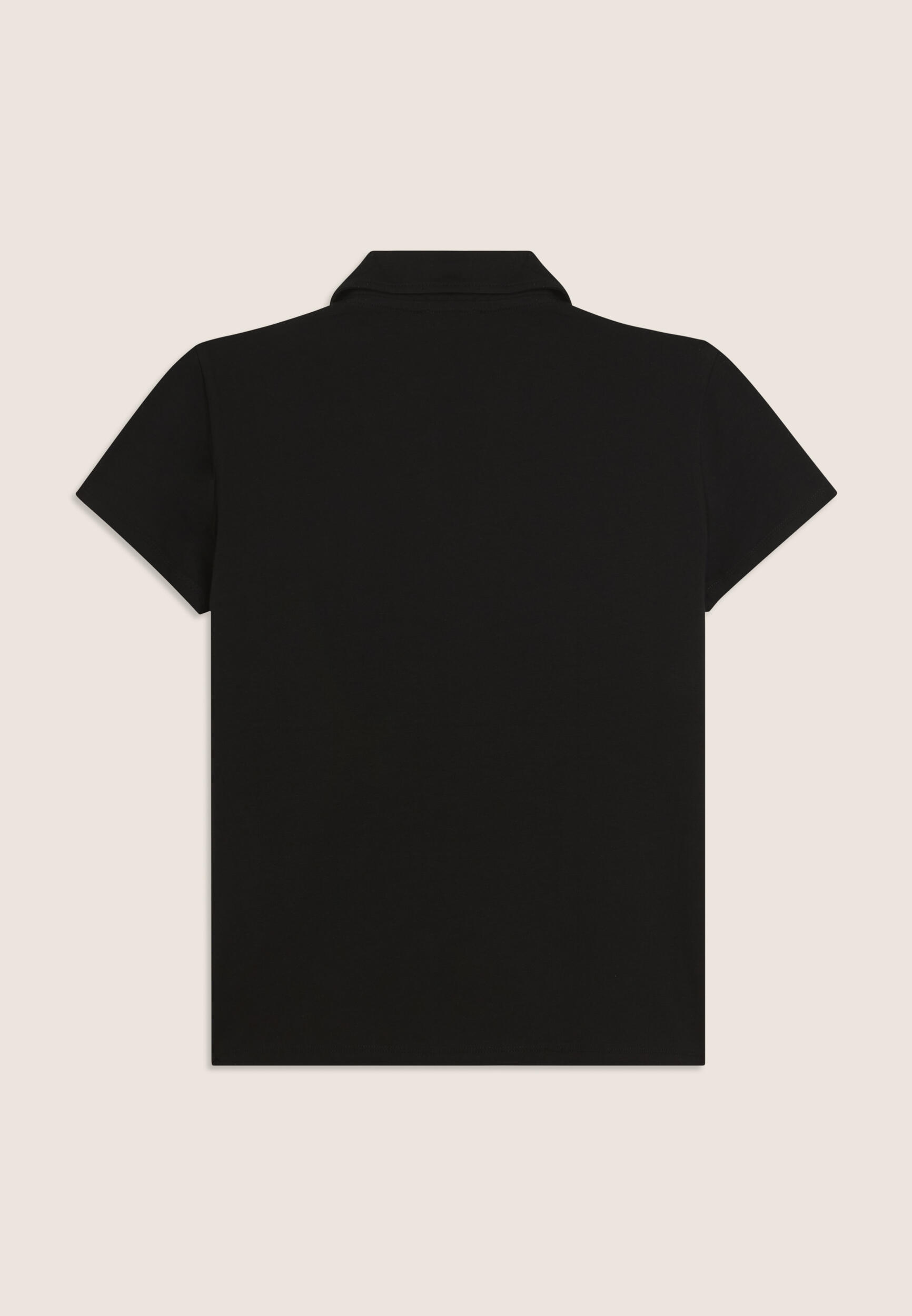 T-shirt à manches courtes avec col en V et col chemise 2/3