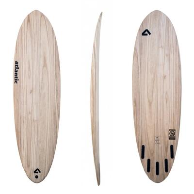 Epoxy en houten surfplank - ray - 6'3 x 21" x 2,5" - 36.6l