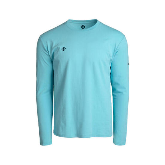 BRIANES Męska koszulka z długim rękawem i okrągłym dekoltem na co dzień
