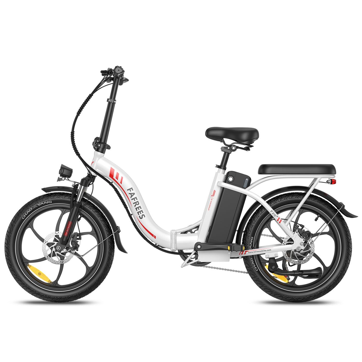 Bicicleta Elétrica FAFREES F20+ 250W 36V20Ah Branco 5/5
