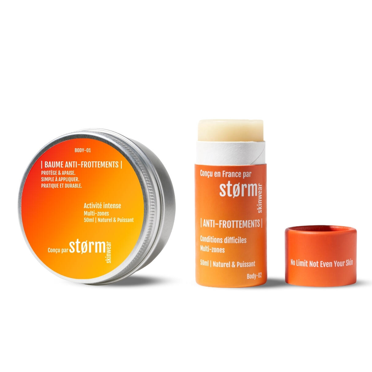 Storm Skinwear - Duo Anti-frottements – Protection Sportive Peau Sensible – Made In France 50ml - Crème Anti-frottement - 50 Ml - Decathlon