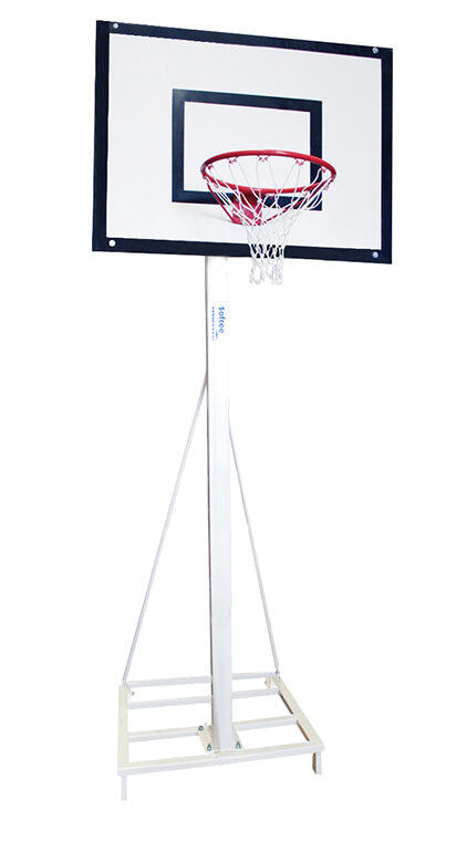 Lot de 2 paniers minibasket monotube trasportable 2 roues avec chariot - sans pl 5/5