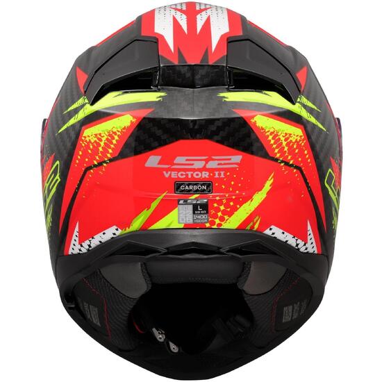 Kask integralny LS2 FF811 Vector II Carbon Tantic M czerwony/żółty