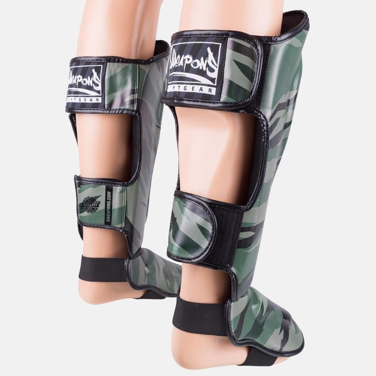 Schienbeinschoner 8 WEAPONS Unlimited 2.0 – Woodland Camo – L 6/7