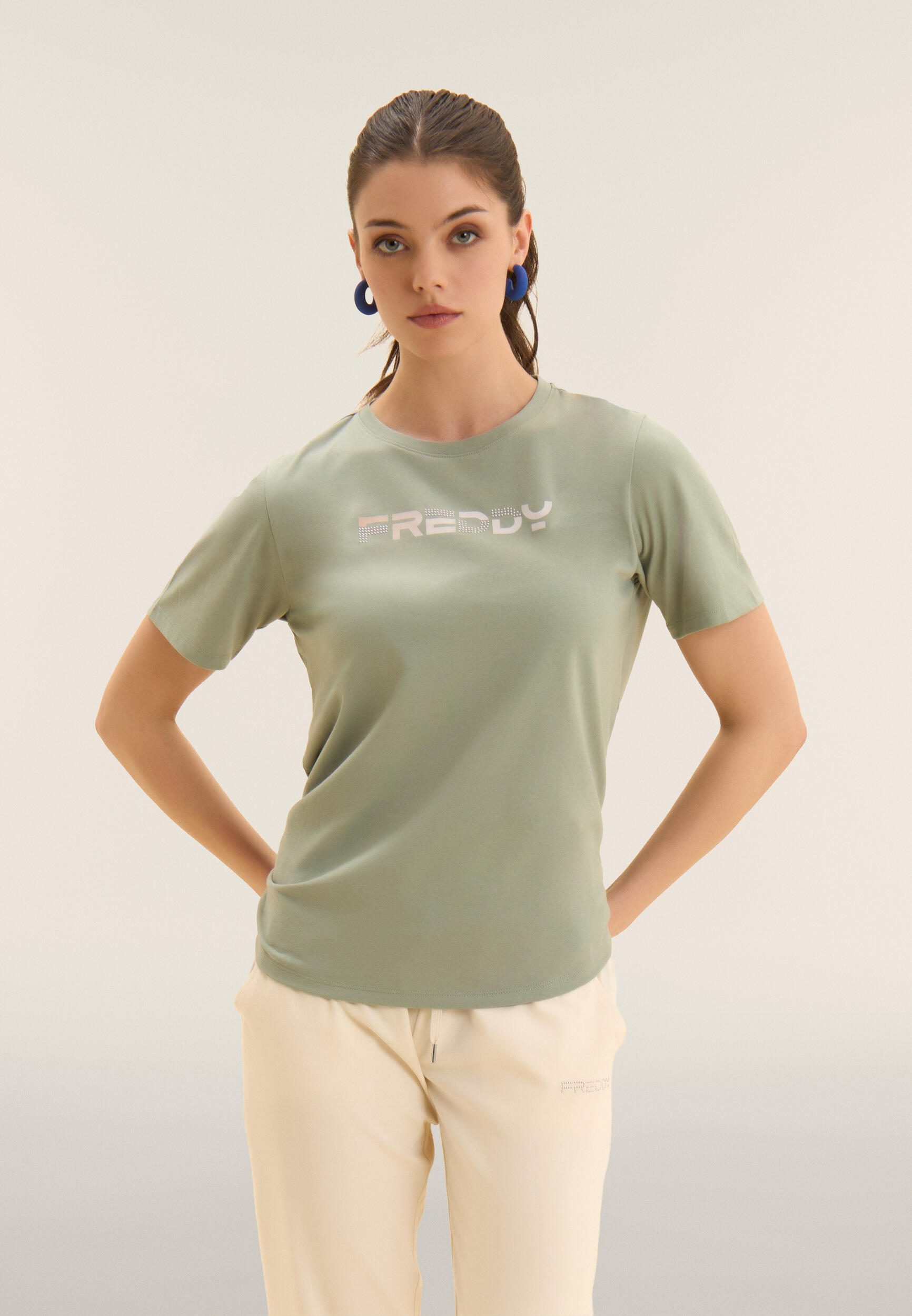 T-shirt Manica Corta con Logo FREDDY Olografico 2/4