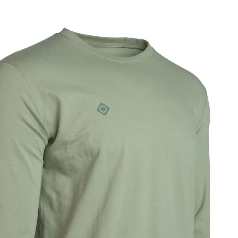 Camiseta de manga larga BRIANES para hombre con cuello redondo y estilo casual 3/4