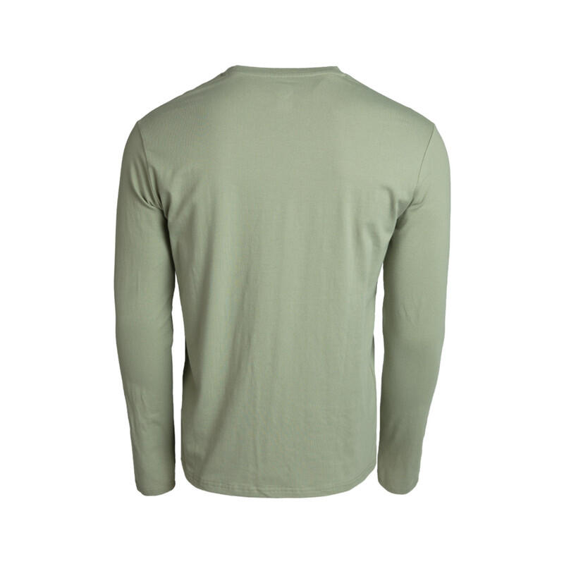 Camiseta de manga larga BRIANES para hombre con cuello redondo y estilo casual 2/4