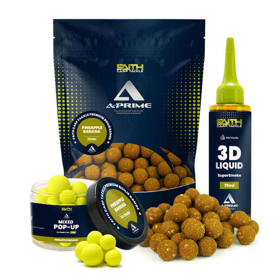 A-Prime Boilie combi - Pineapple Banana - kulki karpiowe