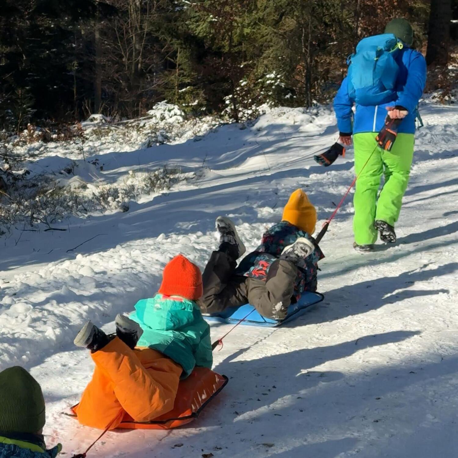DREWMAX Set: Schneegleiter AD312 Schwarz + Zugseil 3,0 m AD299 DUO HOLL 7/7