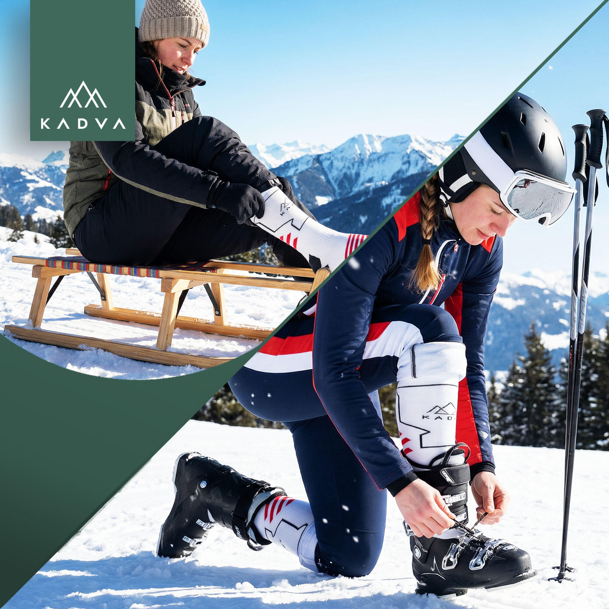 Calzini da sci da donna KADVA Skio W 6/6