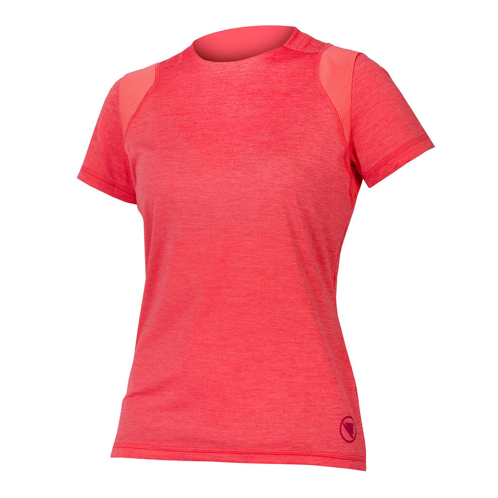 Endura Women's SingleTrack short-sleeve cycling jersey Punch Pink M.