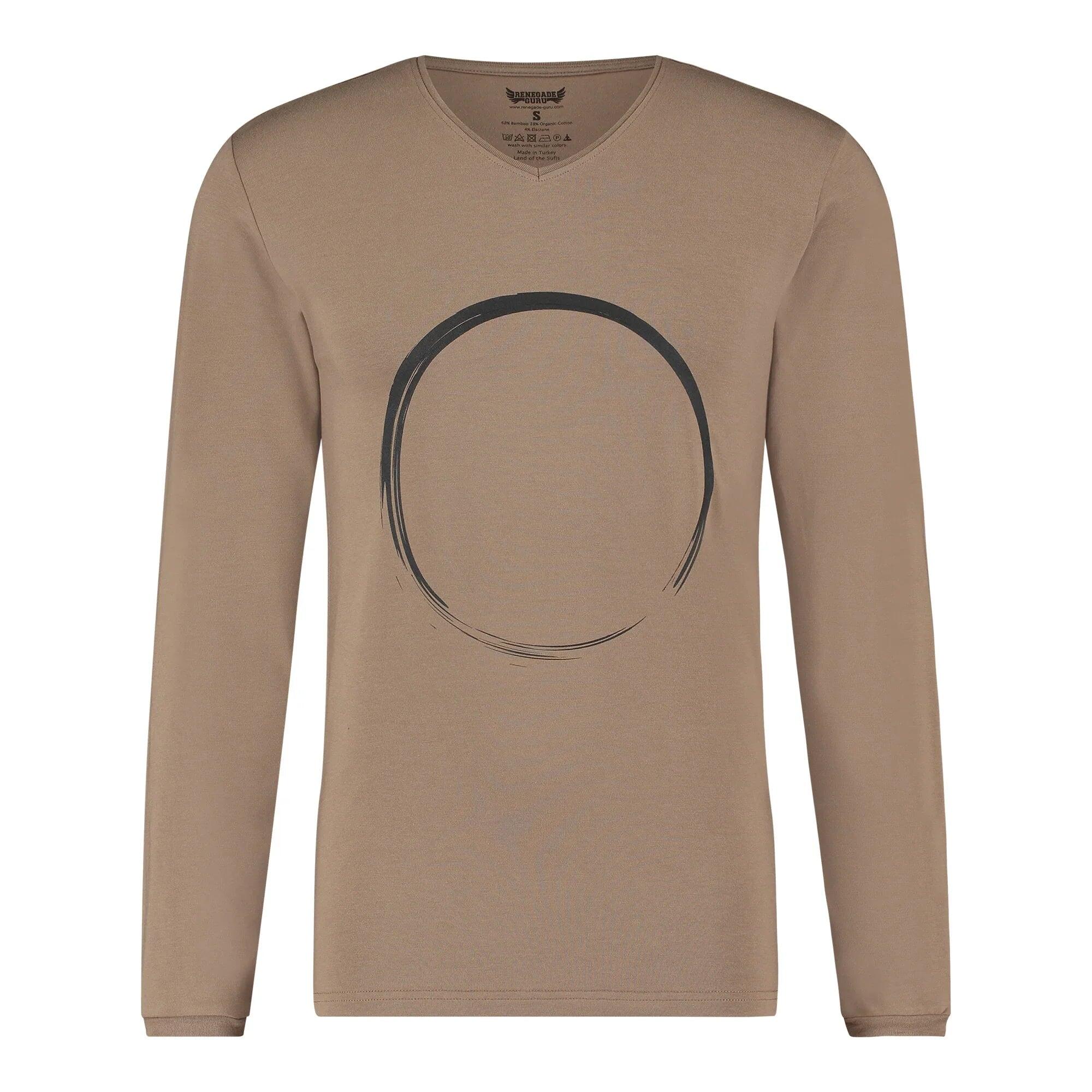T-shirt Yoga Rudra Zen manches longues  - Inca Cacao - Renegade Guru 1/3