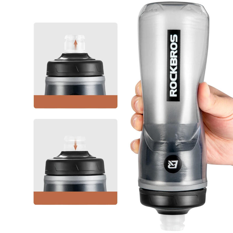 Bidon rowerowy termiczny z zatyczką Rockbros 620ml GR352 5/6