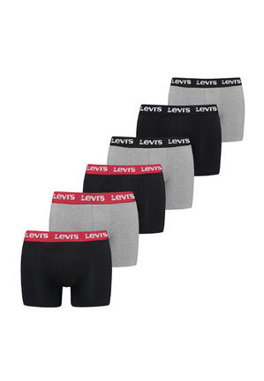 6er Pack Herren Levis REPEAT LOGO BOXER Brief Boxershorts Unterwäsche Pants