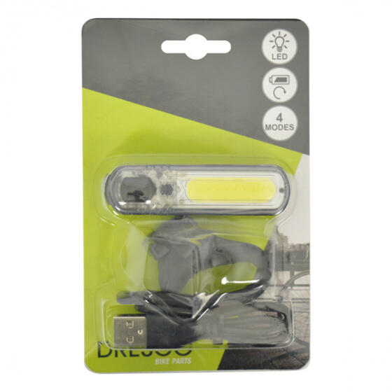 Dresco Faro anteriore COB LED USB ricaricabile 60 lumen nero. 5/7