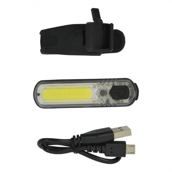 Dresco Faro anteriore COB LED USB ricaricabile 60 lumen nero. 4/7