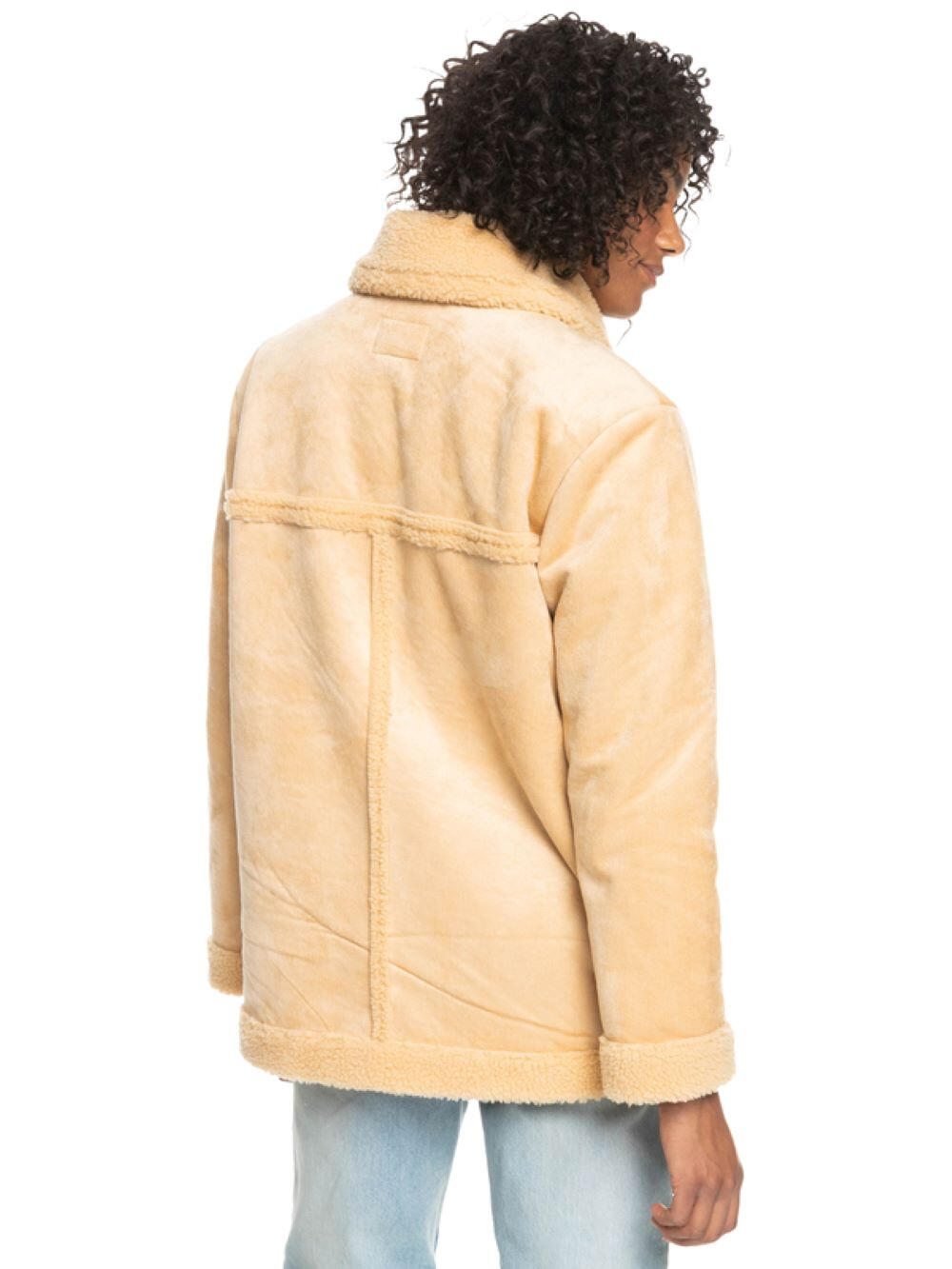 Roxy Sherpa Aviator Damen Schafsfell Winterjacke 4/6