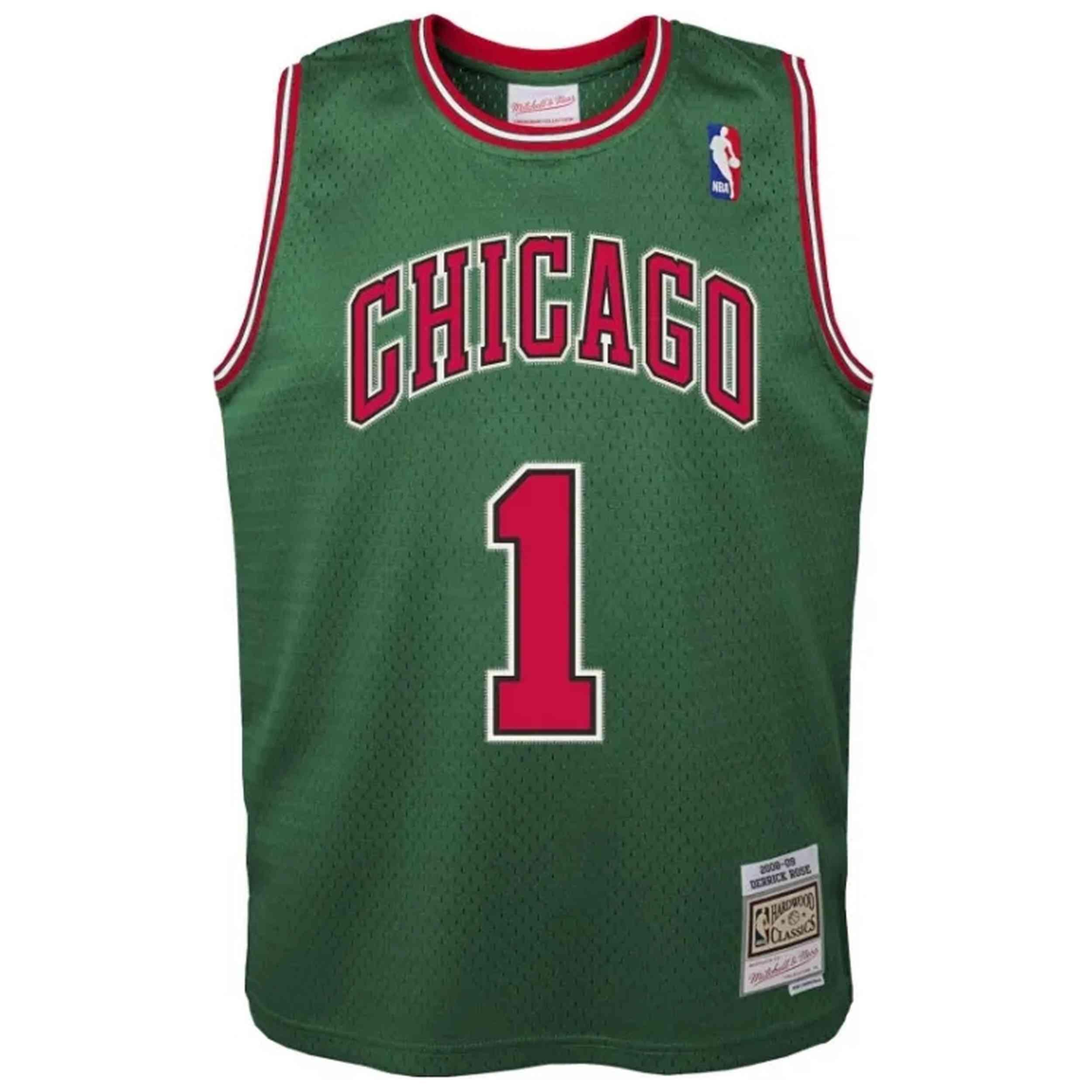 Maillot de basket Mitchell & ness modèle EN2B7BRE1-BULDR pour unisexe enfants 1/3