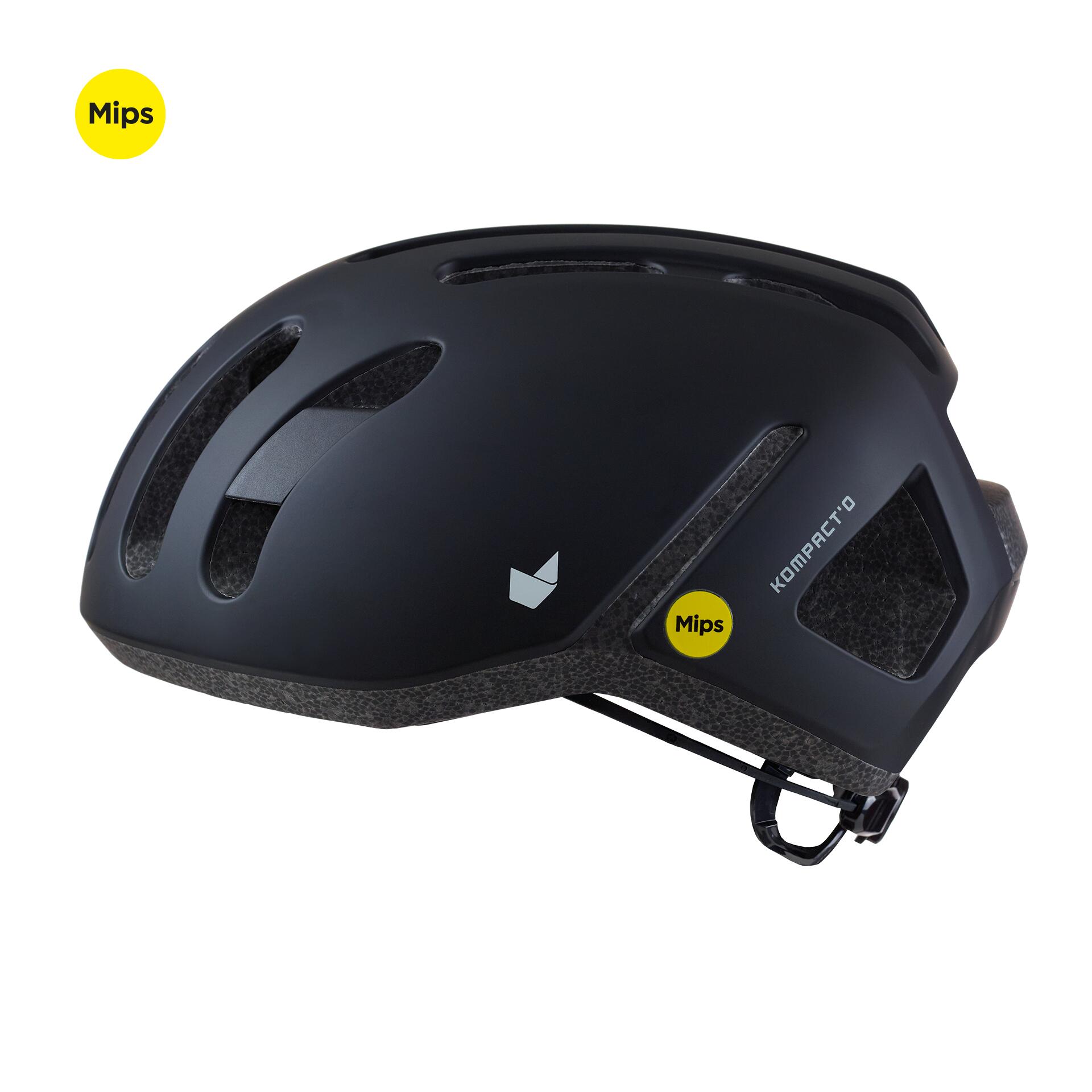 Catlike Kompact II – uniwersalny kask unisex Czarny połysk L