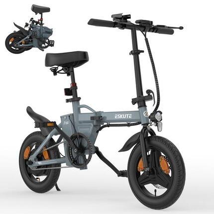 Vélo électrique ESKUTE F100, 14 " 250 W Gris