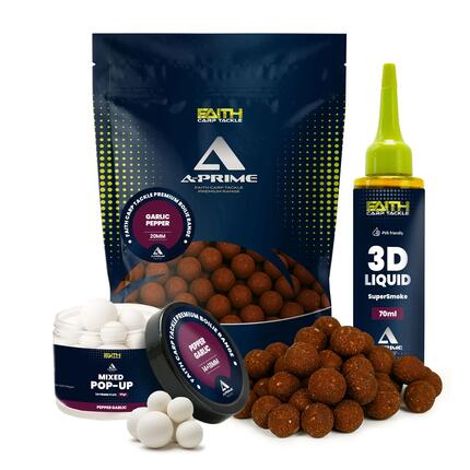 A-Prime Boilie combi - Garlic Pepper - kulki karpiowe