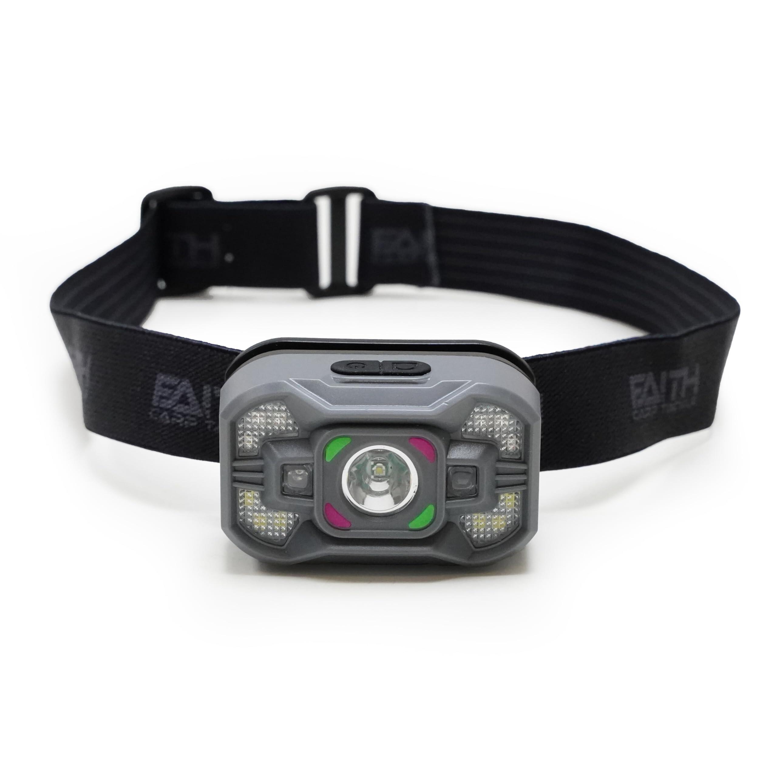 EXB-1 Lampada frontale ricaricabile 1000 lm + torcia RGB 5/7