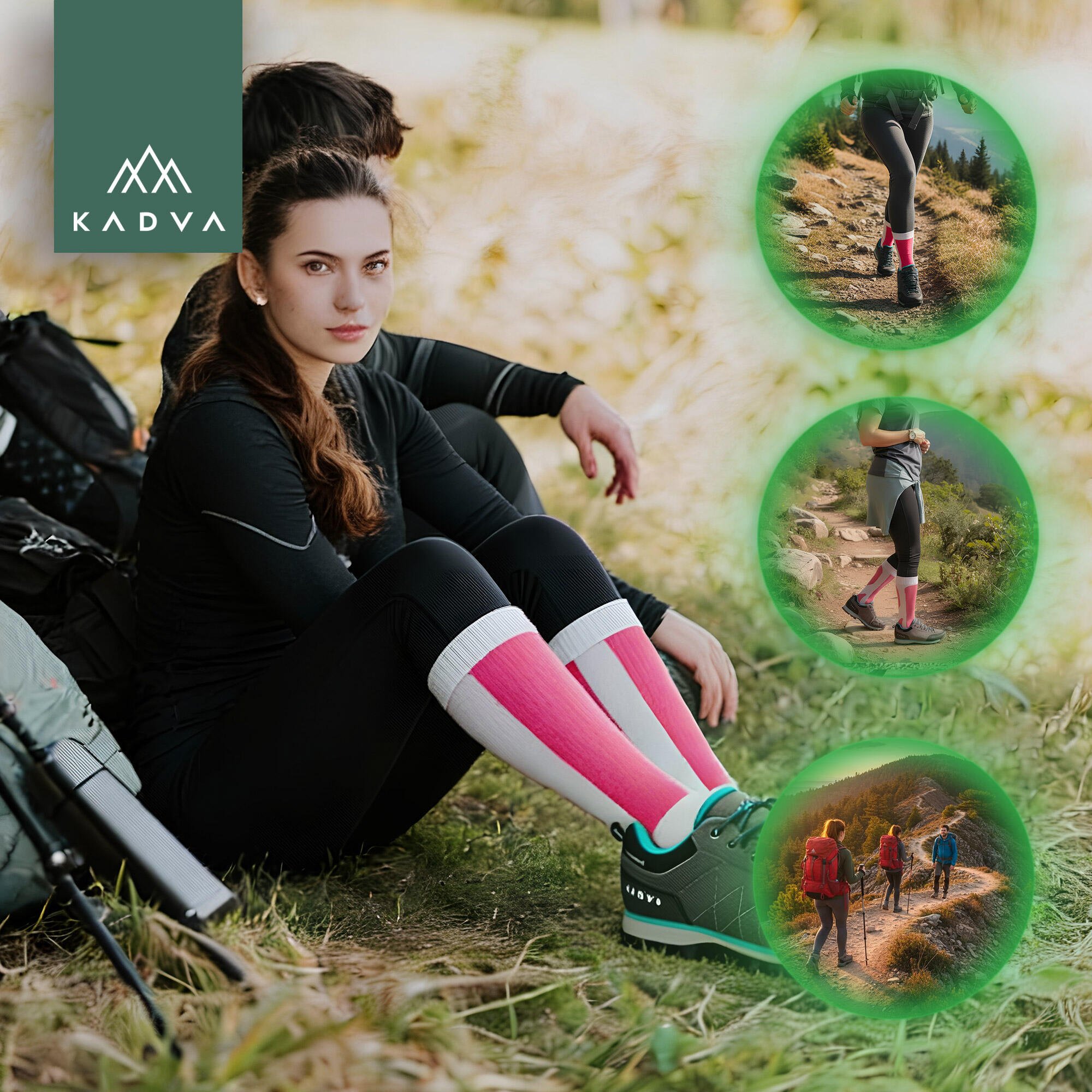 Meias femininas KADVA Royco W 5/6
