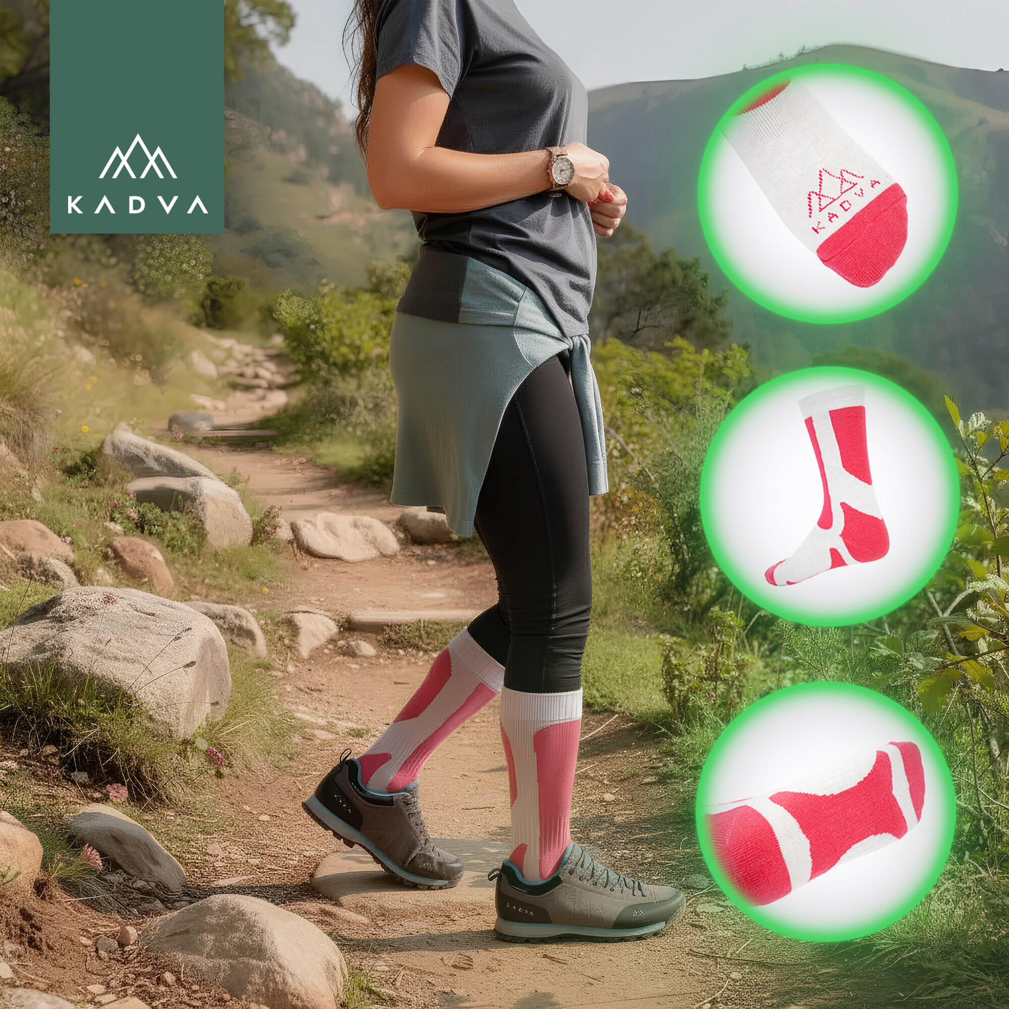 Meias femininas KADVA Royco W 4/6