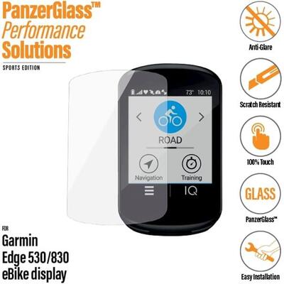 Panzerglass garmin edge 530/830 ontspiegeld glazen screenprotector.