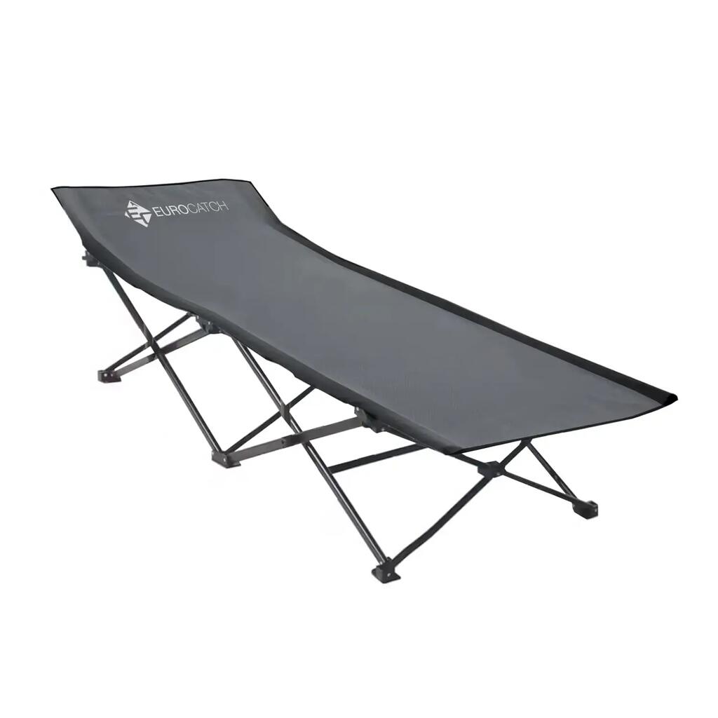 Foldable Fieldbed - Grey - Festival bed - carp bed - 190 cm Long