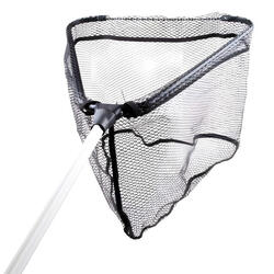 Épuisette caoutchouc 50x50cm avec manche télescopique