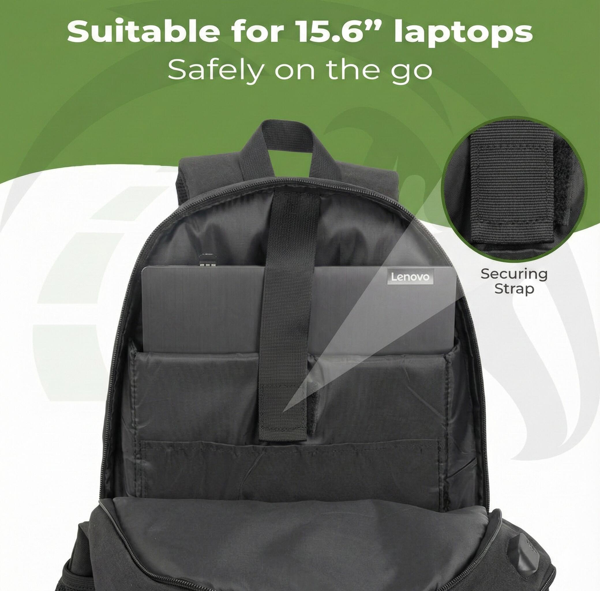 Mochila de 28 litros – 15,6 pulgadas – Con puerto de carga USB 3/7