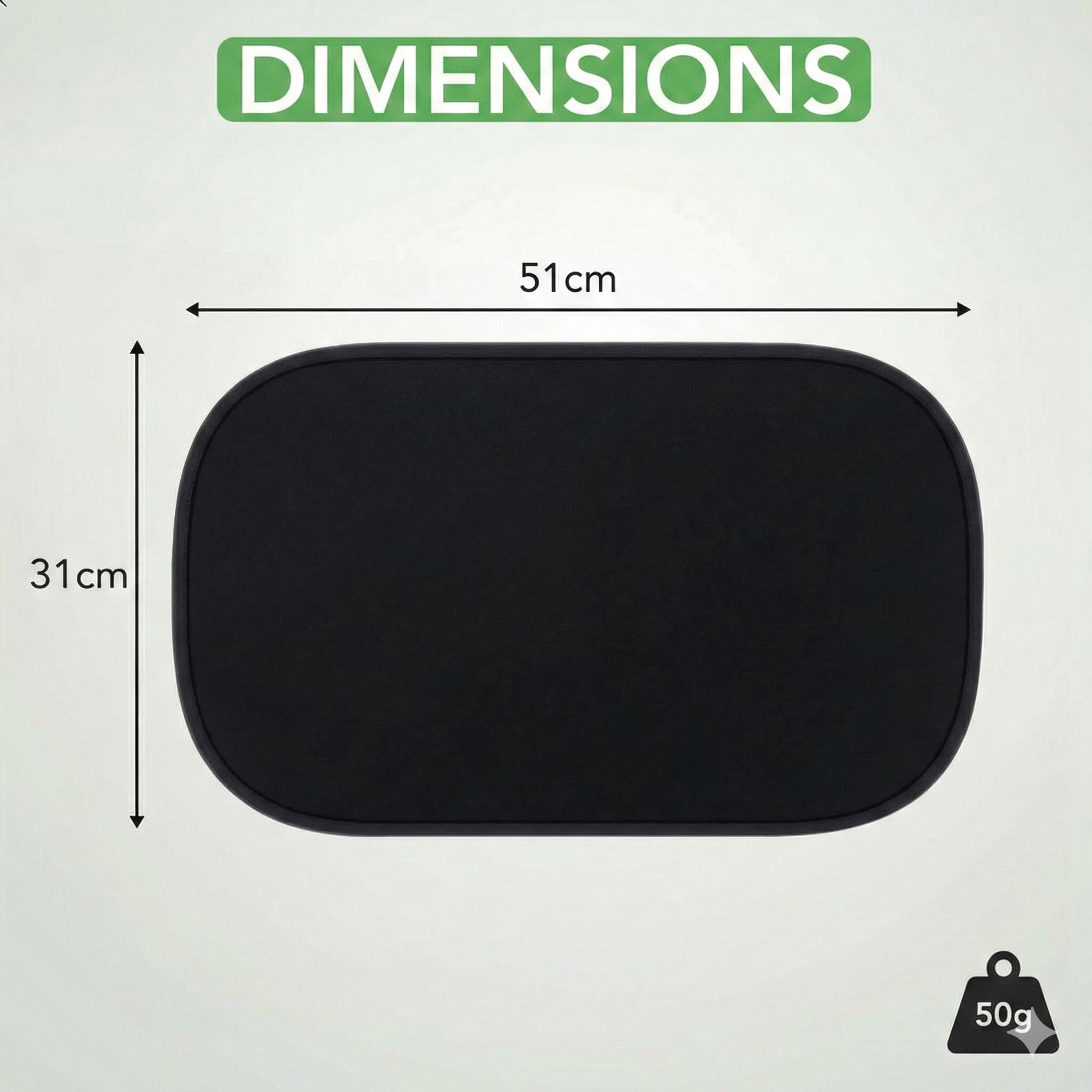 Parasole Magnetico Auto 2 Strati (Confezione Da 2) – Oscurante/Trasparente, Protezione UV 99%, Per Bambini E Viaggi, Regolabile 67x49 Cm